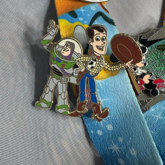 Disney Toy Story Buzz and Woody Pin Set - Green, Blue, Brown - Picture 1 of 1